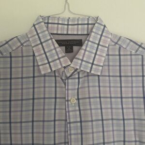Banana Republic Lavender and Blue Check Shirt